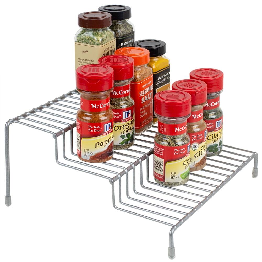 3 Level Steel Seasoning Rack Silver - Overstock - 29343357