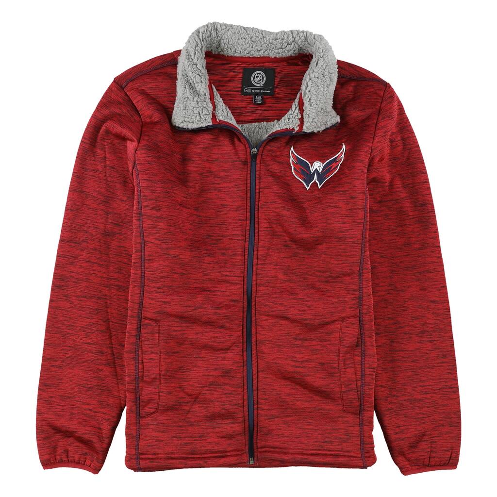 G-III Sports Mens Washington Capitals Jacket, Red, Large