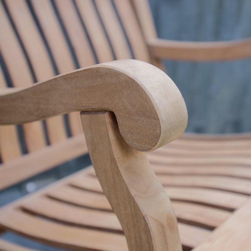 Cambridge Casual Sherwood 3-Piece Teak Outdoor Rocking Chair Chat Set