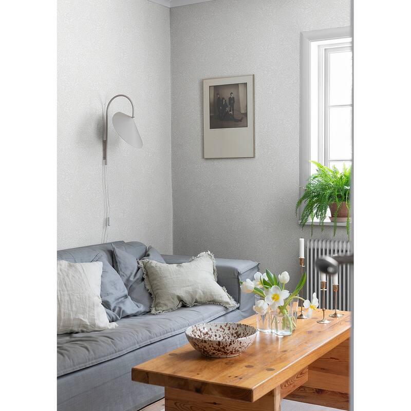 A-Street Prints Kristina Off White Botanical Wallpaper