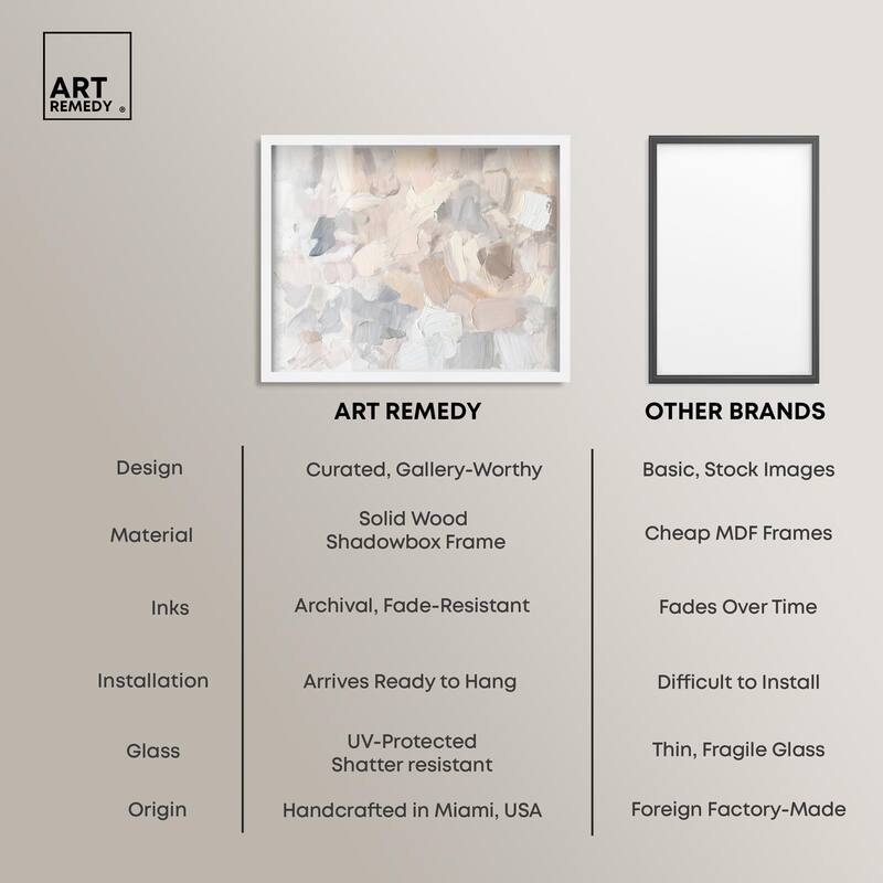 Soft Colors Fade I Shadowbox by Art Remedy