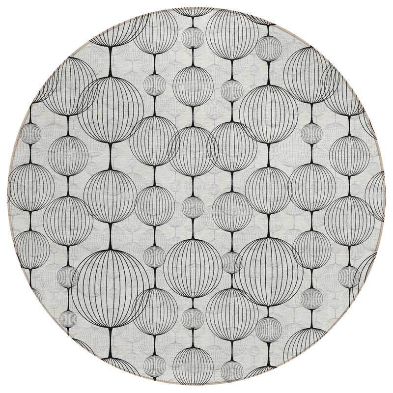 HomeRoots Geometric Transitional Rectangle Outdoor Rug
