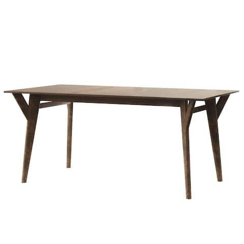 Abbyson Retro Mid-century Modern Extendable Wood Dining Table