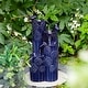 preview thumbnail 14 of 34, Glitzhome 26"H/ 31"H 4-Tier LED Vase-Shaped Ceramic Outdoor Floor Fountain with Birds/ Lotus