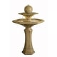 preview thumbnail 3 of 9, Alonzo Outdoor 2-Tier Floor Fountain - Sandstone