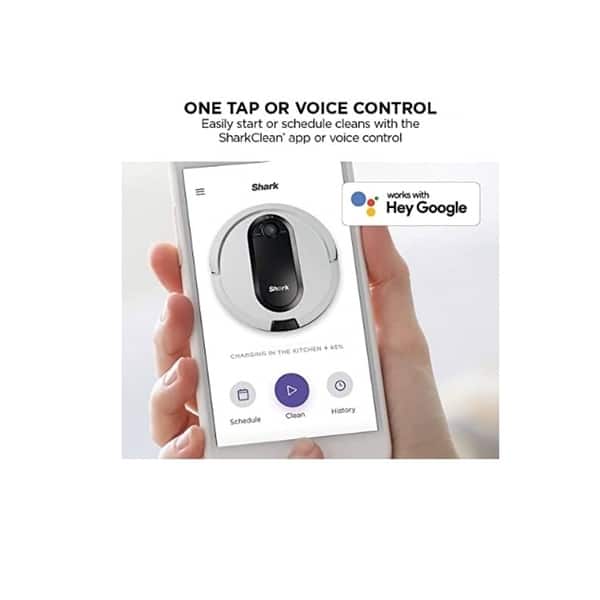 Shark RV913SCR SelfEmpty Base Robot Vacuum. App Controlled (White