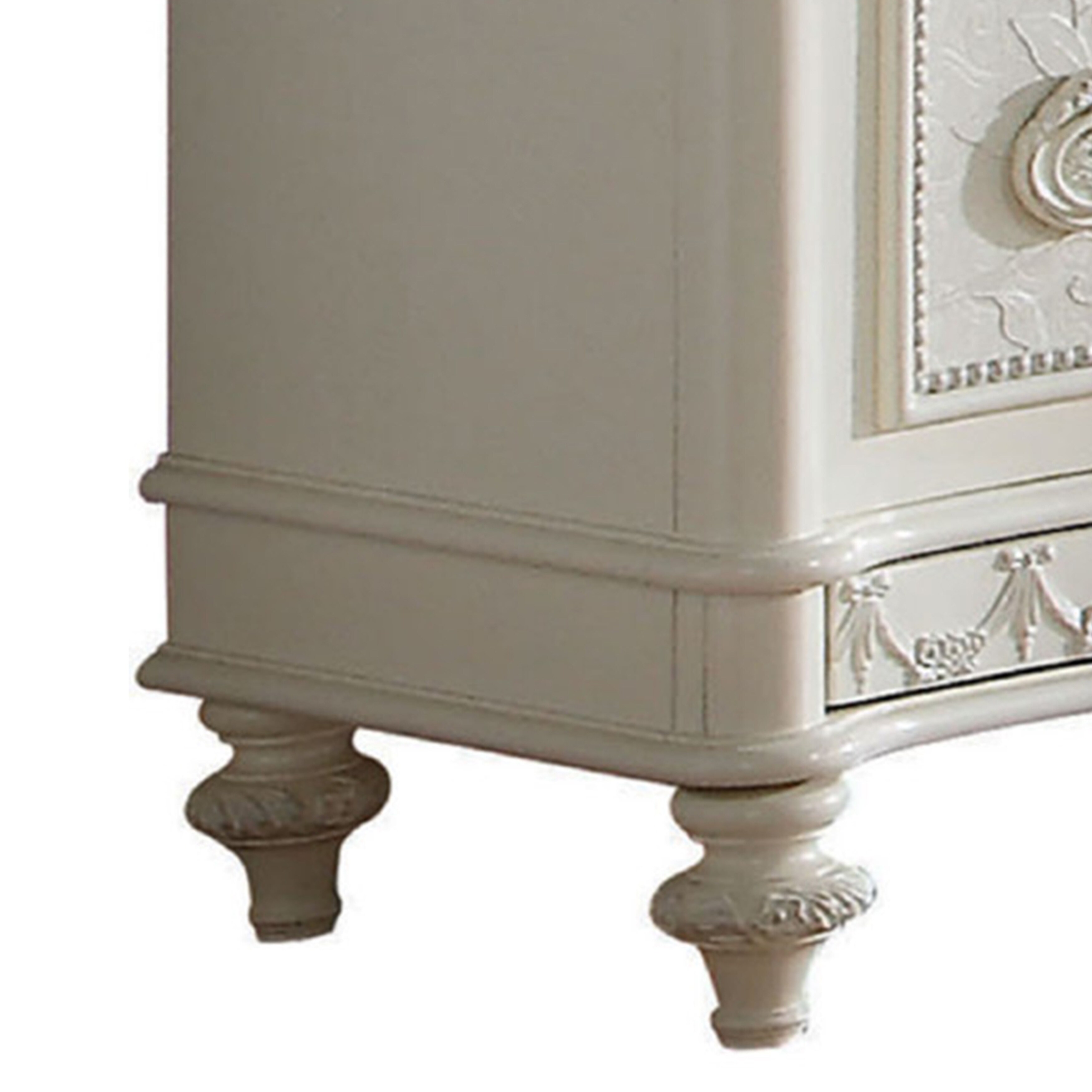 Dorie 54 Inch Wide Dresser, 6 Drawers, Oval Molded Trim, Ivory White Wood - Bed Bath & Beyond - 40386607 Dorie 54 Inch Wide Dresser, 6 Drawers, Oval Molded Trim, Ivory White Wood - Bed Bath & Beyond - 40386607