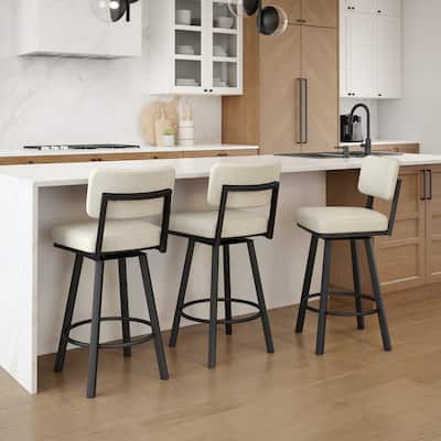 Amisco Alek Swivel Counter and Bar Stool