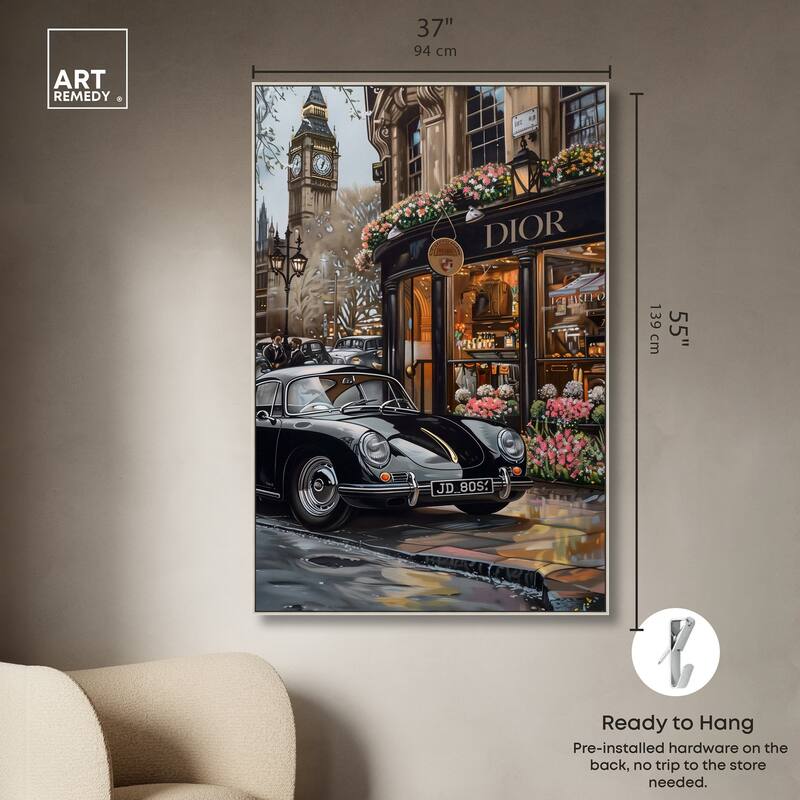 A View of London from the Car Canvas by Art Remedy