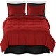 preview thumbnail 55 of 53, Bare Home Microfiber Comforter, Sheet Set, and Bed Skirt Red/Black/Black - King