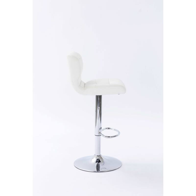 Tufted Wingback Modern Adjustable Modern Swivel Height barstools counter stool for Kichen Island set of 2