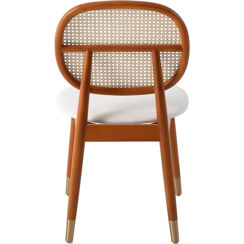 Dining Chairs Set of 2, Modern Kitchen Chairs, Comfortable Upholstered Seat, Wood Leg Dining Room Furniture