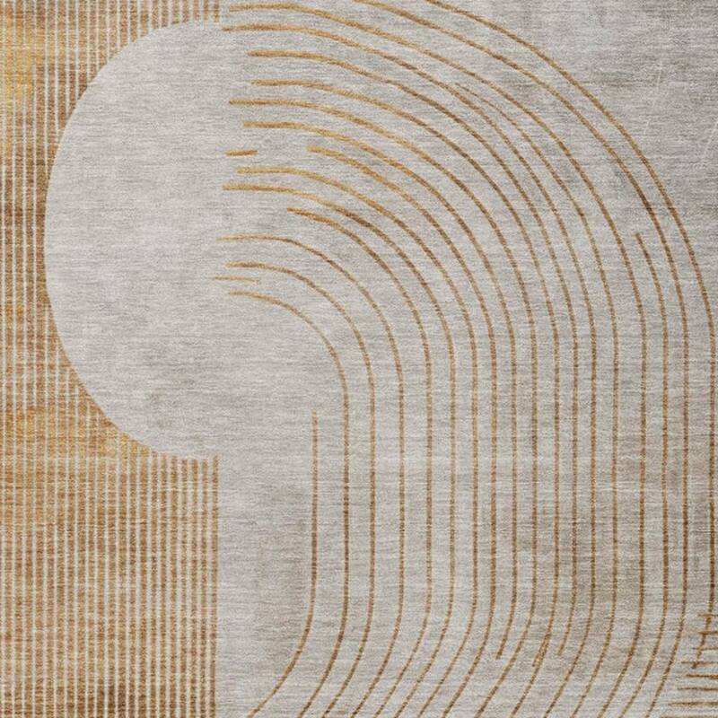 HomeRoots Geometric Transitional Rectangle Outdoor Rug