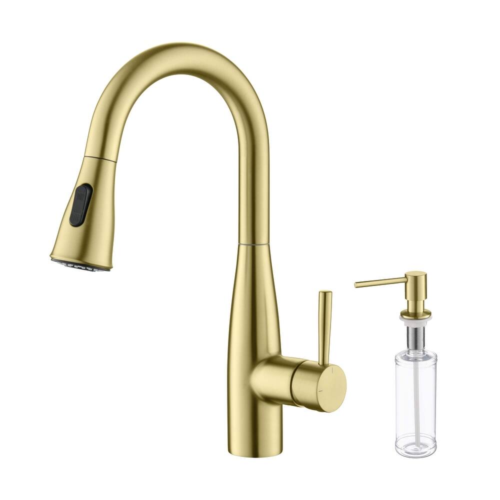 Bari Single Handle Pull Down Kitchen & Bar Sink Faucet