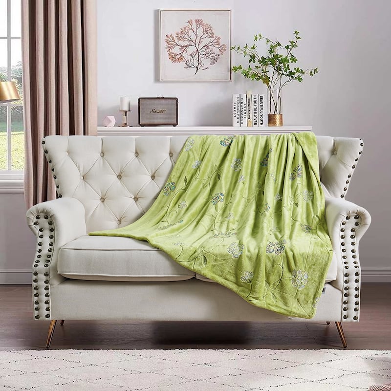 Embroidered Sequin Throw