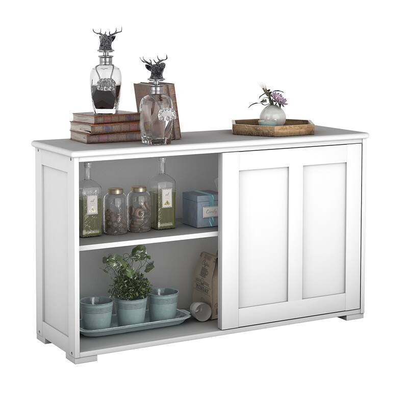 Copper Grove Okhangaron Wooden Storage Cabinet with Sliding Doors - N/A