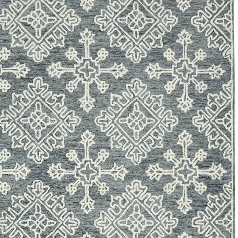 HomeRoots Geometric Transitional Rectangle Area Rug - 132.00 in. x 96.00 in. x 0.40 in.