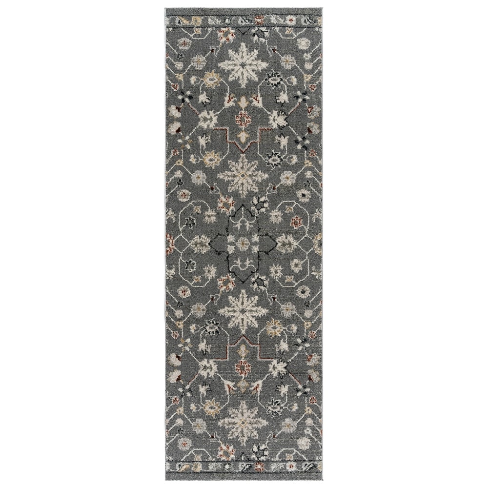 Gertmenian Trevi Polyester High-Low Plush Neutral Modern Abstract Indoor Area Rug Collection