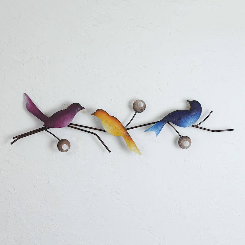 NOVICA Handmade Singing Trio Steel Wall Sculpture (Mexico)