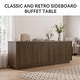preview thumbnail 23 of 71, Wave Textured Modern Sideboard Cabinet