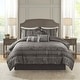 preview thumbnail 1 of 13, Madison Park Venetian Grey Jacquard 7-piece Comforter Set California King