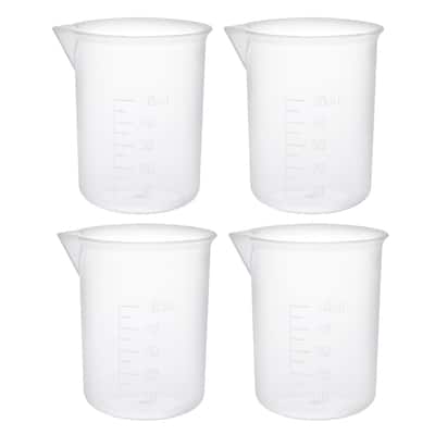 Transparent Measuring Cup Lab PP Graduated Beaker 50ml
