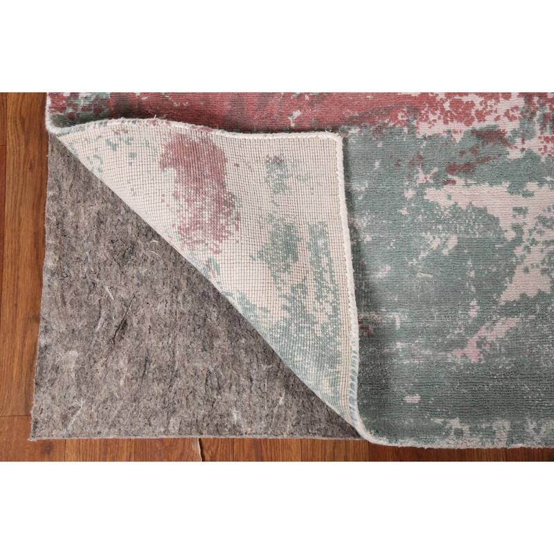 All-Over Abstract Contemporary Foyer Rug Handmade Wool Carpet - 3'3"x 6'3"