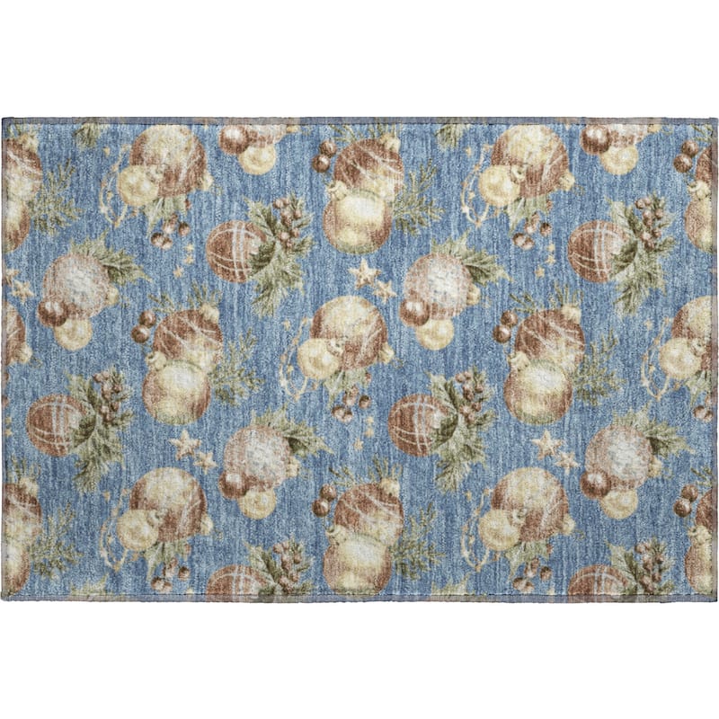 Premium Washable Super Soft Holiday Ornament Mayfield Rug