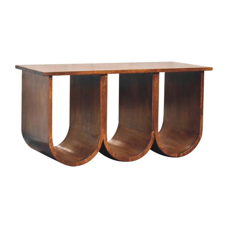 Artisan Furniture Solid Wood Triple Open Style Coffee Table