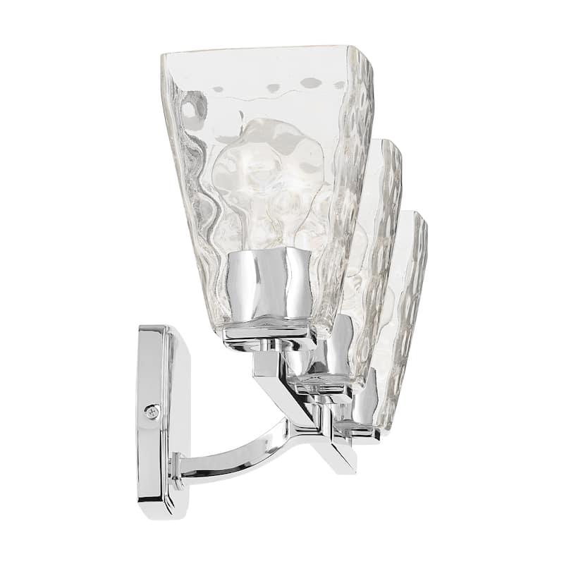 Kichler Lighting Marant 23.75" 3-Light Vanity Light with Clear Water Glass in Chrome