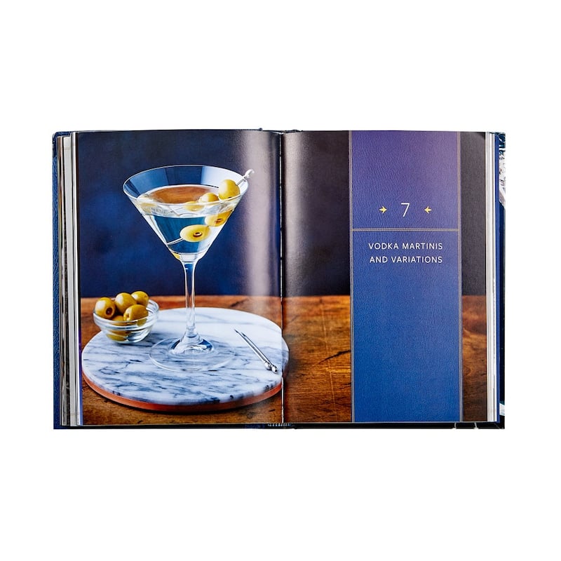 Graphic Image The Martini Field Guide Coffee Table Book, Leather, Black