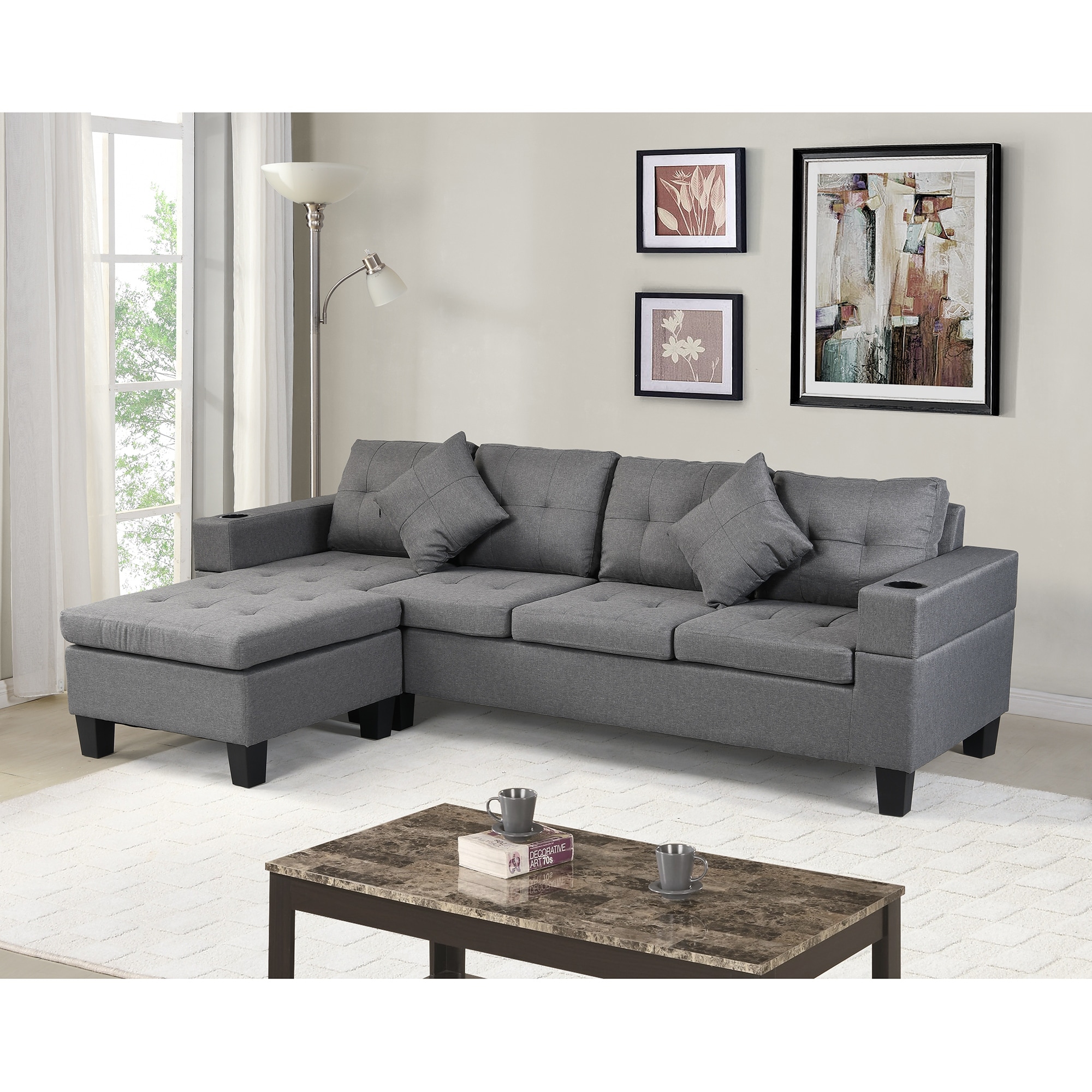 Sectional sofa with hotsell right side chaise