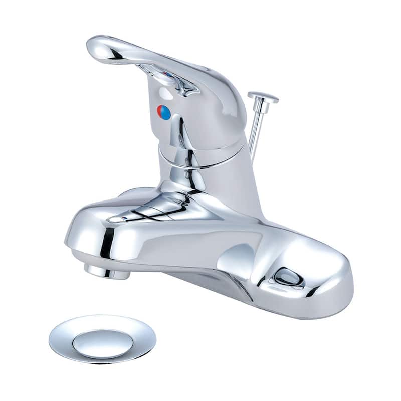 Olympia Faucets Elite 1.2 GPM Centerset Bathroom Faucet with Metal - Polished Chrome