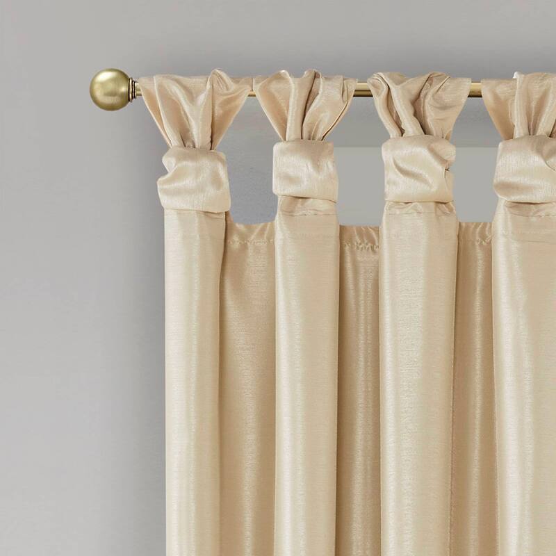 Madison Park Emilia Twist Tab Total Blackout Window Curtain Panel