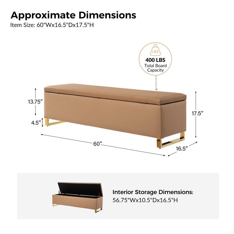 Rebeca Modern Storage Bench with Ottomans by HULALA HOME