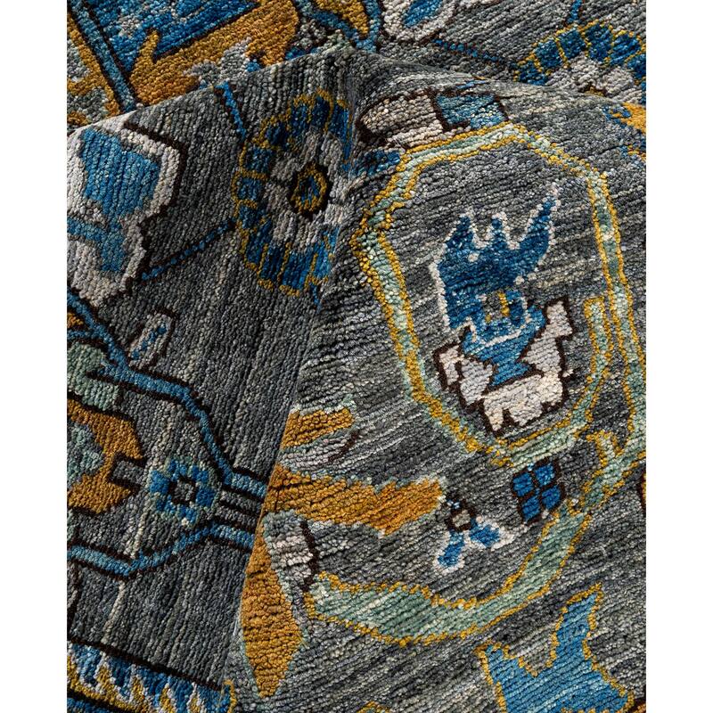 Serapi One-of-a-Kind Hand-Knotted Area Rug - Green - 7' 11" x 9' 9"