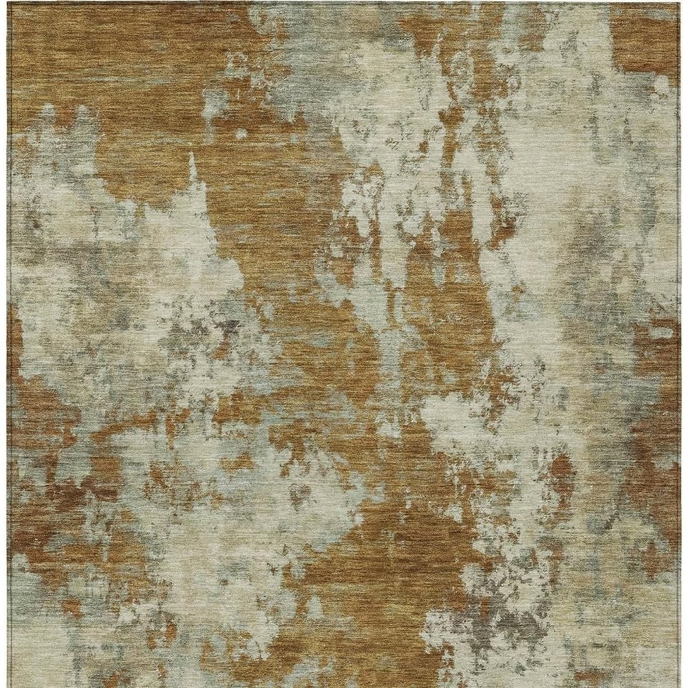 HomeRoots Abstract Transitional Rectangle Outdoor Rug