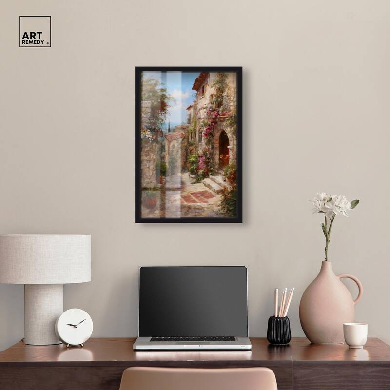 Mediterranean Charm I Shadowbox by Art Remedy