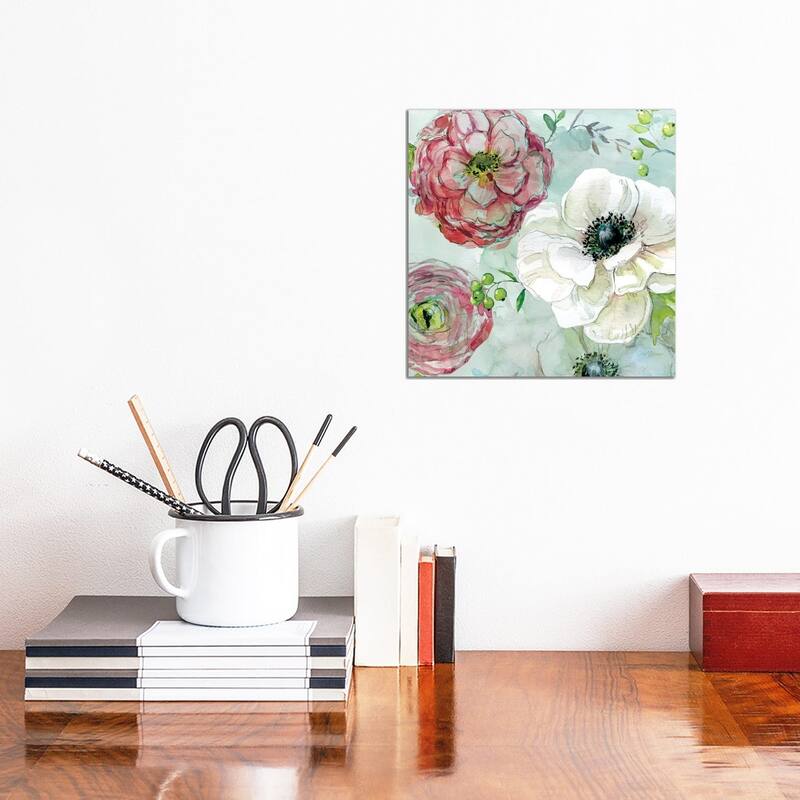 iCanvas "Asbury Garden Bloom IV" by Carol Robinson Canvas Print - 12x12x1.5