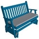 preview thumbnail 9 of 16, Pine 5' Traditional English Glider Caribbean Blue