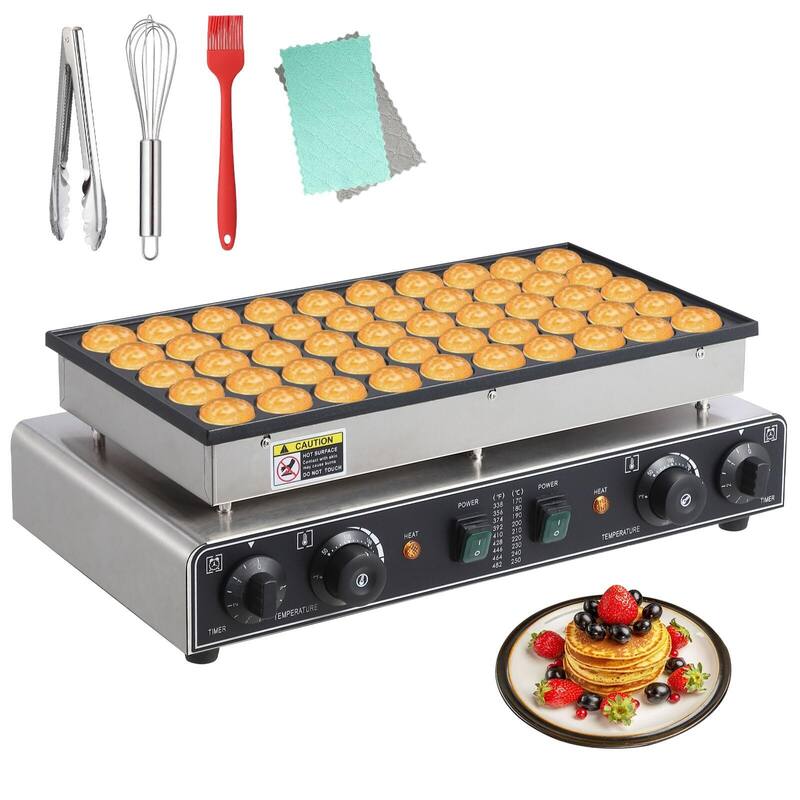 Mini Muffin Non-Stick Maker, with 50-300°C Temperature and Time Control - 50 Hole