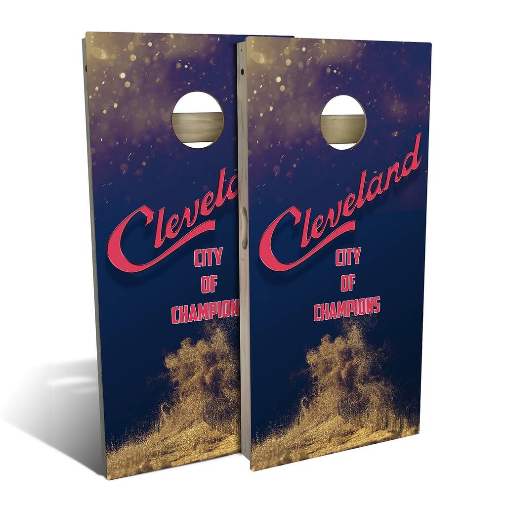 Cleveland City Champs Outdoor Cornhole Board Set