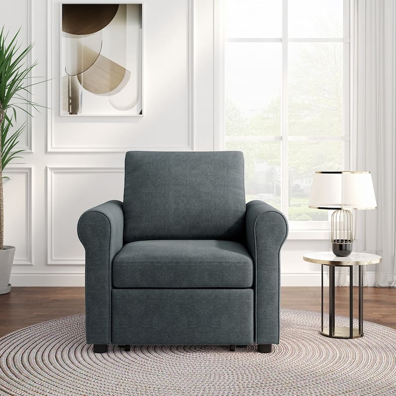 3-in-1 Sofa Bed Chair, Convertible Sleeper Chair Bed 3 Colors