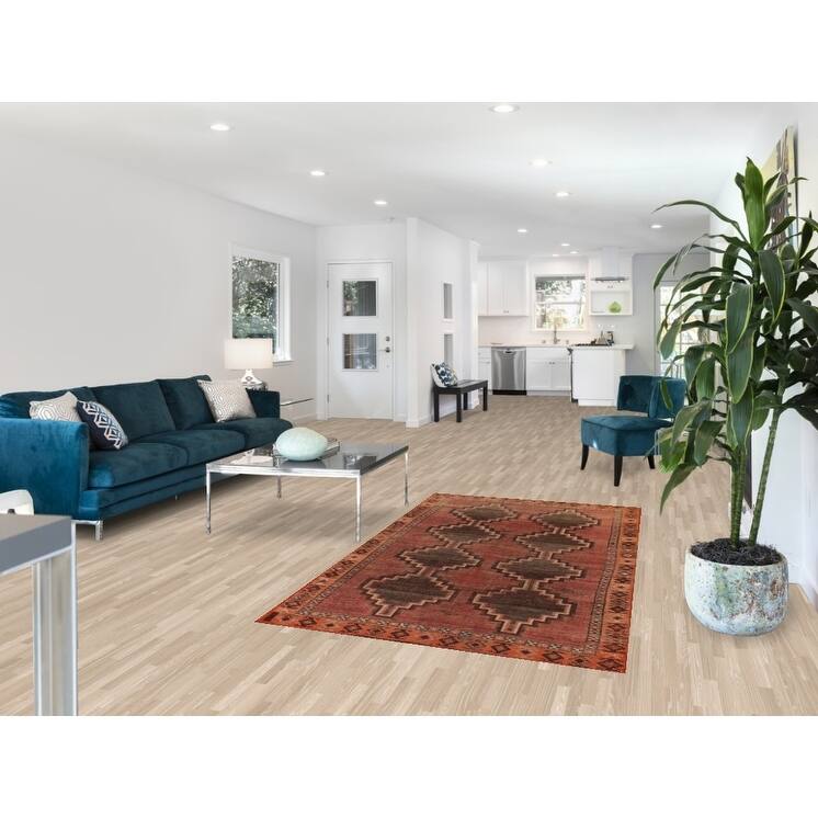 Vegetable Dye Lori Persian Antique Area Rug Handmade Wool Carpet - 3'10"x 6'10"