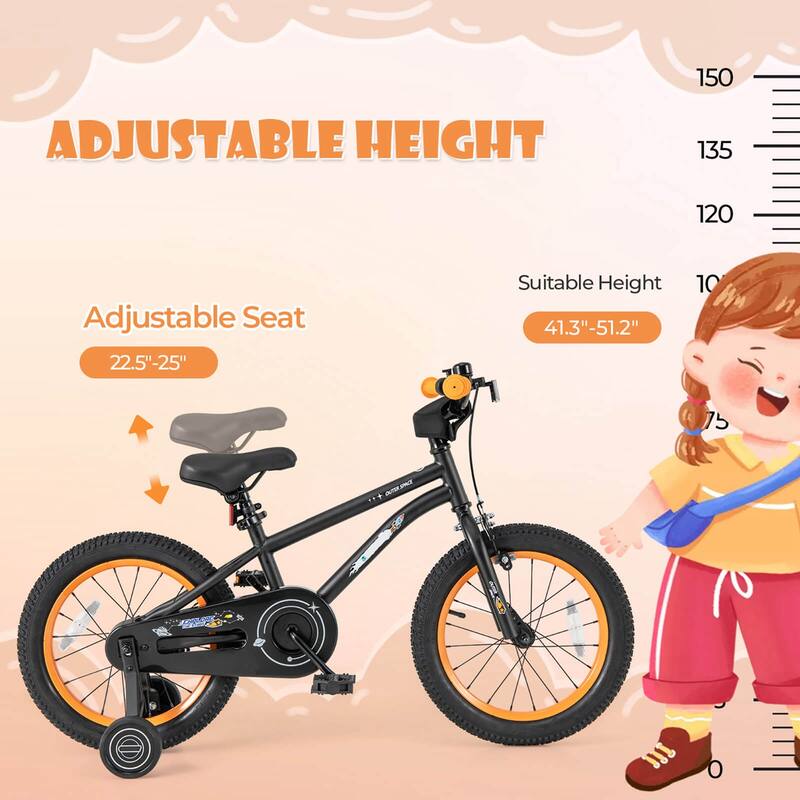Costway 14/16/18-Inch Kid’s Bike for 4-7 Years Old with Adjustable - See Details