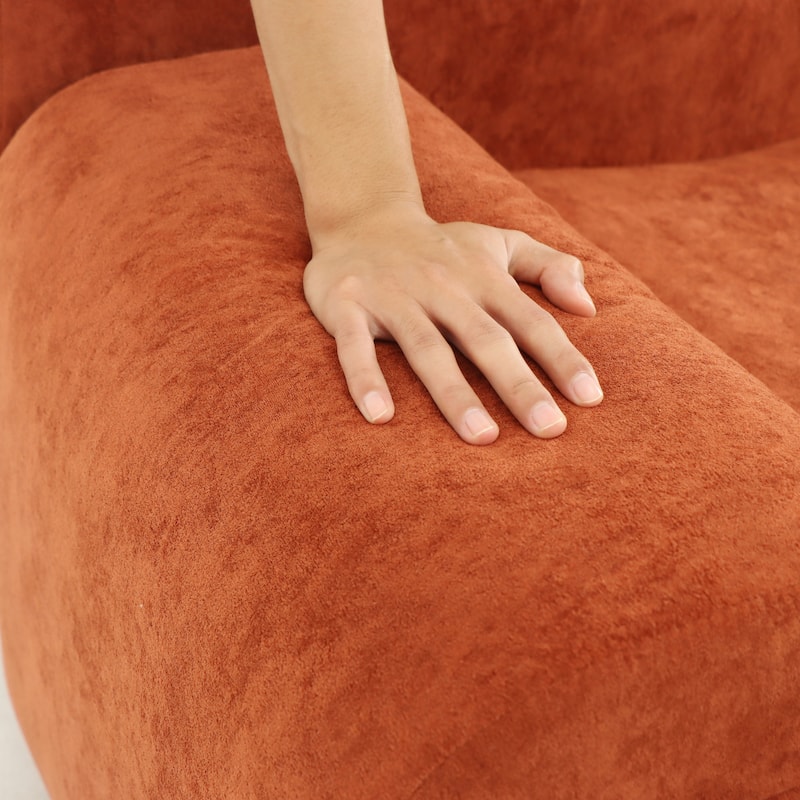 Chenille Accent Chair, Comfy Cloud Sofa Chair, Modern Armchair Boneless Reading Chairs