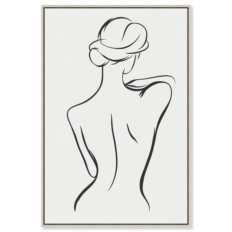 Woman in Contour III Canvas by Art Remedy - Silver - 36" x 54"