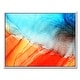 preview thumbnail 2 of 11, Designart "Oil On Canvas Textured Composition VI" Modern & Contemporary Framed Canvas Wall Art Print