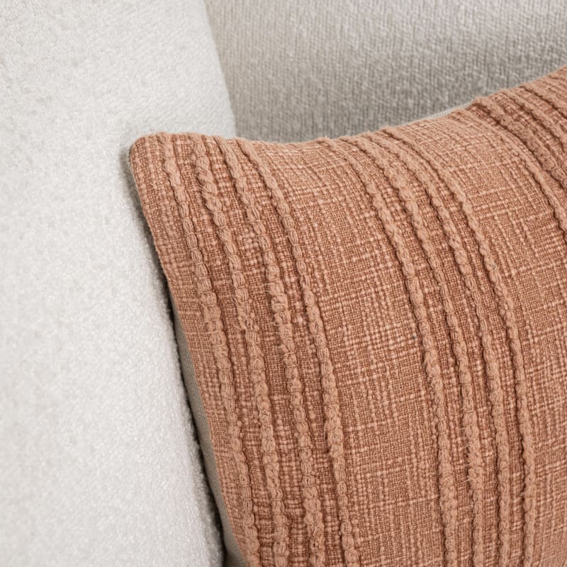 Villa by Classic Home Hannah 100% Cotton 22" Throw Pillow