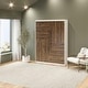 preview thumbnail 2 of 11, Signature Sleep Pinnacle Queen Murphy Bed, White and Walnut